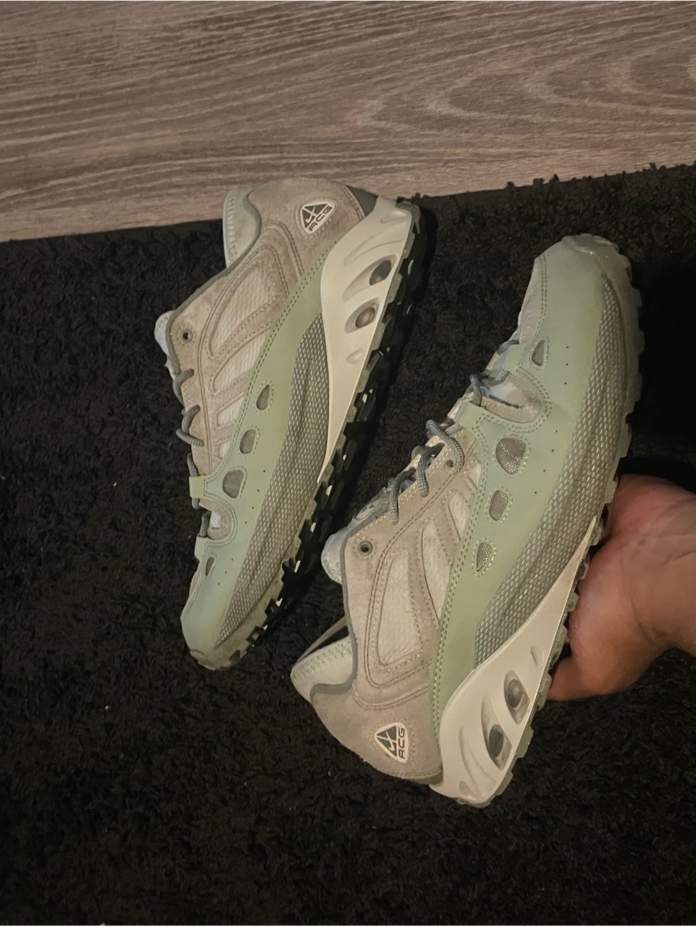 Nike ACG Mint Green grey Trail Sneakers